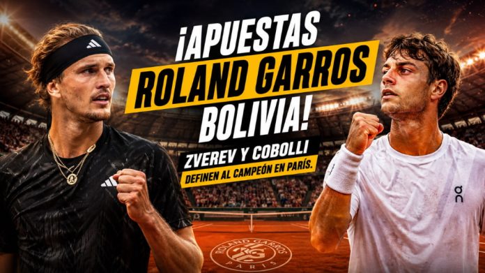 Apuestas Roland Garros Bolivia para la final 2026 entre Alexander Zverev y Flavio Cobolli