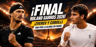 Final Roland Garros 2026 con Zverev vs Cobolli, horario en Honduras y apuestas de tenis