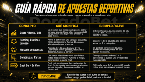 Guía diccionario de apuestas deportivas en DoradoBet.