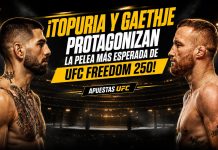 UFC Freedom 250 con Topuria vs Gaethje, estadísticas, cuotas y mercados de UFC apuestas Honduras disponibles en DoradoBet