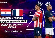 Francia y Paraguay buscan un lugar en cuartos. Revisá las mejores cuotas.