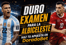 Argentina se juega el pase a semifinales contra una difícil Suiza. analiza y apuesta en este partido con DoradoBet.