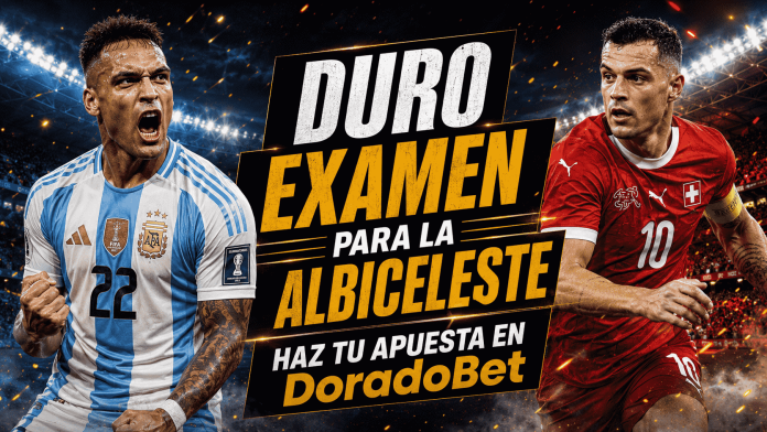 Argentina se juega el pase a semifinales contra una difícil Suiza. analiza y apuesta en este partido con DoradoBet.