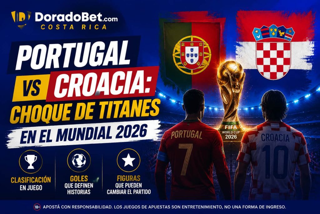 Portugal vs Croacia: choque de titanes en el Mundial 2026. Clasificación, goles y figuras en juego