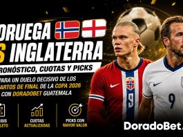 "🇳🇴 Noruega vs Inglaterra 🏴 Pronóstico, cuotas y picks para un duelo decisivo de los cuartos de final de la Copa 2026 con DoradoBet Guatemala"