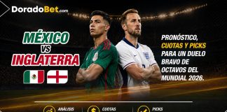 México vs Inglaterra Pronóstico, cuotas y picks para un duelo bravo de octavos del Mundial 2026.
