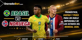 🇧🇷 Brasil vs Noruega 🇳🇴 Pronóstico, cuotas y picks para un duelo imperdible de los octavos del Mundial 2026.