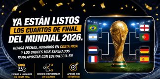 Ya están listos los cuartos de final del Mundial 2026. Revisá fechas, horarios en Costa Rica y los cruces más esperados para apostar con estrategia en DoradoBet Costa Rica misma medidas de las imagenes anteriores