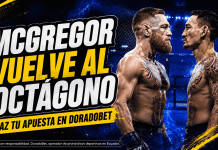 Pelea estelar para la noche de sábado 11 de junio. Conor vuelve después de 5 años a pelear. Pronostica en DoradoBet.