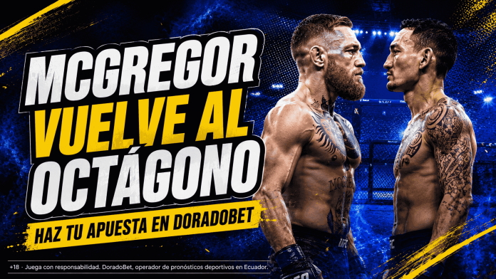 Pelea estelar para la noche de sábado 11 de junio. Conor vuelve después de 5 años a pelear. Pronostica en DoradoBet.