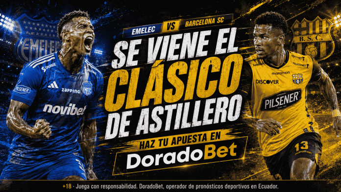 Haz tu pronóstico en el duelo más esperado de la fecha en DoradoBet Ecuador.