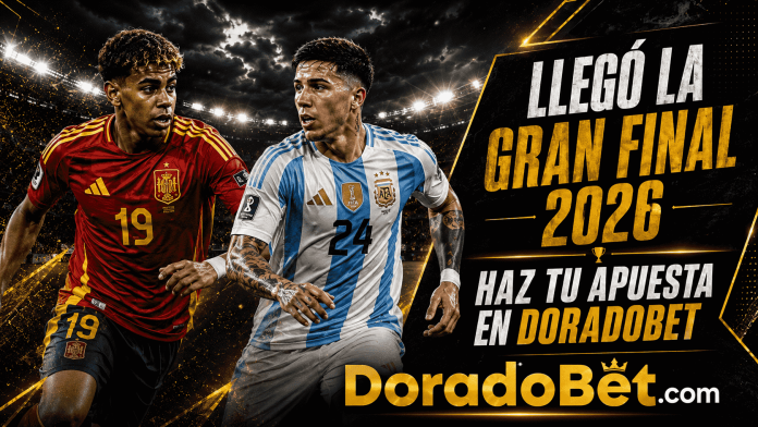Final de la copa 2026. España vs Argentina Llegó la gran final de la Copa 2026. Analiza los mejores mercados y apuesta en DoradoBet Panamá.