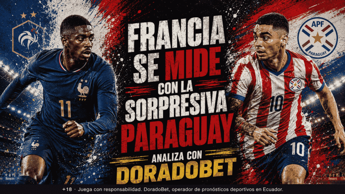 Francia vs Paraguay - duelo por octavos de final La sorpresiva Paraguay desafía a la poderosa y favorita Francia por los octavos de final. Conoce todos los detalles y realiza tu pronóstico en DoradoBet.