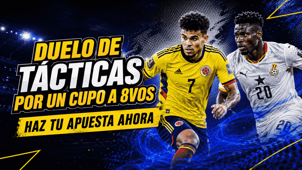 Ghana quiere seguir dando la sorpresa y superar a un Colombia invicto. Analiza todos los datos en DoradoBet.