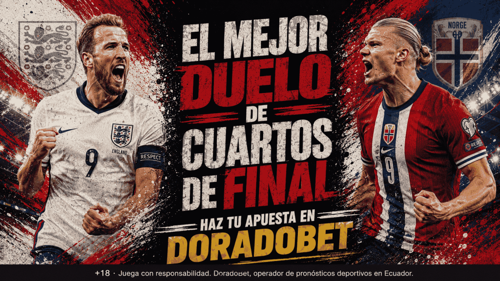Erling Haaland y Harry Kane previo al partido Inglaterra vs Noruega en cuartos de final del Mundial 2026 en Miami.