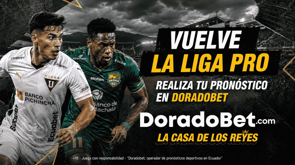 Pronóstico Liga de Quito vs Orense por el regreso de la Liga Pro Ecuador en DoradoBet. Realiza tu pronóstico.