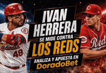 Conoce el contexto del duelo entre Reds vs Cardinals. Todo lo que debes saber y mejores mercados en DoradoBet Panamá.