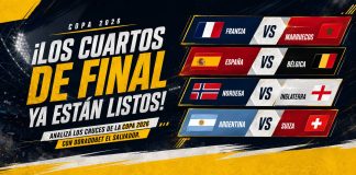 Cuadro con los cruces confirmados de los cuartos de final de la Copa 2026 y las selecciones clasificadas rumbo a las semifinales.