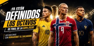 Cuadro de los octavos de final de la Copa 2026 con los equipos clasificados y cruces para apostar en DoradoBet El Salvador.