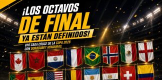 Cuadro de los octavos de final de la Copa 2026 con los equipos clasificados y cruces para apostar en DoradoBet Honduras.