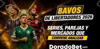 Empiezan los octavos de la Libertadores. Analizá las series y los mejores mercados para apostar.