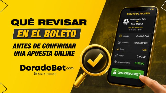 Antes de confirmar tu apuesta online, revisá estos 6 puntos.