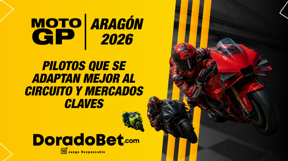 MotoGP Aragón 2026 exige precisión. Conocé los pilotos y mercados para seguir Aragón 2026.