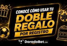 ¿Cómo usar tu doble regalo por registro en DoradoBet? Doble regalo por registro DoradoBet