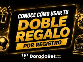 Doble regalo por registro DoradoBet