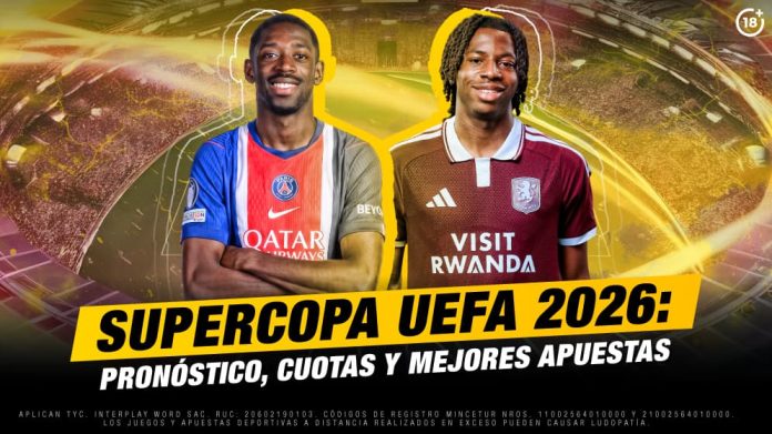 Los campeones de Europa se enfrentan por el primer título de la temporada. Descubrí el pronóstico, las cuotas y los mercados más atractivos. Supercopa UEFA 2026