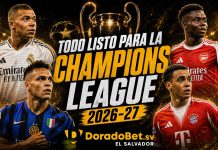 Champions League 2026-27 con equipos clasificados, sorteo y apuestas deportivas en DoradoBet El Salvador.