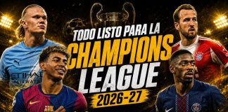 Champions League 2026-27 con sorteo, equipos clasificados y calendario de la fase liga.