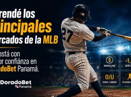 Guía de apuestas MLB con explicación de los principales mercados de béisbol en DoradoBet Panamá.