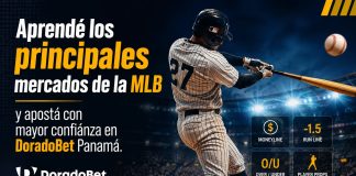 Guía de apuestas MLB con explicación de los principales mercados de béisbol en DoradoBet Panamá.