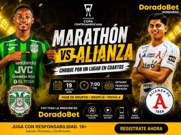 Marathón vs Alianza por la Copa Centroamericana con pronósticos, estadísticas y apuestas en DoradoBet Honduras.