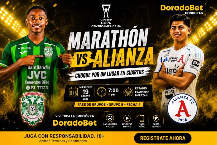 Marathón vs Alianza por la Copa Centroamericana con pronósticos, estadísticas y apuestas en DoradoBet Honduras.