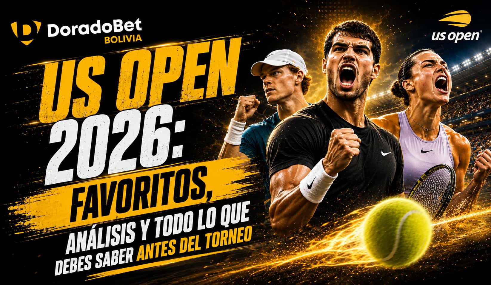 US Open 2026 con favoritos y análisis en DoradoBet Bolivia