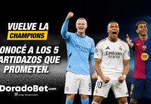 Vuelve la Champions League. Conocé los 5 partidazos que prometen.