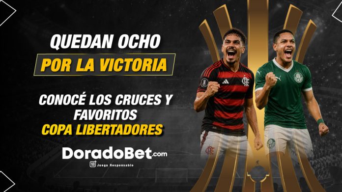 Quedan ocho por la gloria de la copa Libertadores. Conocé los cruces y favoritos. Libertadores 2026
