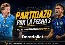 Partidazo por la fecha 3 de la Serie A de Italia entre Inter vs Napoli