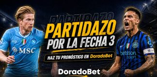 Partidazo por la fecha 3 de la Serie A de Italia entre Inter vs Napoli