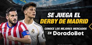 Se juega el derbi de Madrid, conoce los mejores mercados en Doradobet.
