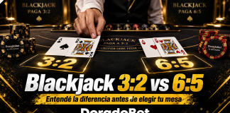 Blackjack 3:2 vs 6:5 y diferencias de pago en DoradoBet El Salvador
