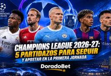 Champions League 2026-27 y 5 partidos para apostar en DoradoBet Panamá