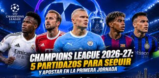 Champions League 2026-27: 5 partidos para apostar en la primera jornada Champions League 2026-27 y 5 partidos para apostar en DoradoBet Panamá