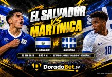 El Salvador vs Martinica 2026 en la Nations League con DoradoBet.sv