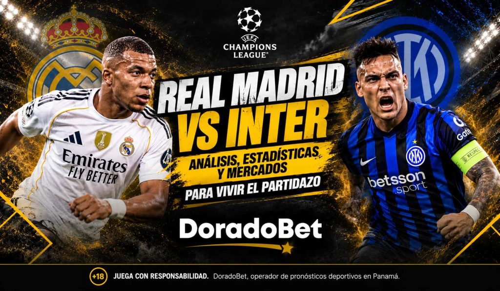 Real Madrid vs Inter pronóstico y apuestas en DoradoBet Panamá