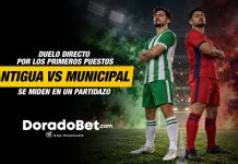 "Duelo directo por los primeros puestos Antigua y Municipal se miden en un partidazo. Antigua GFC vs Municipal