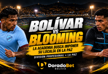 Bolívar vs Blooming 2026 por la liga boliviana con DoradoBet Bolivia