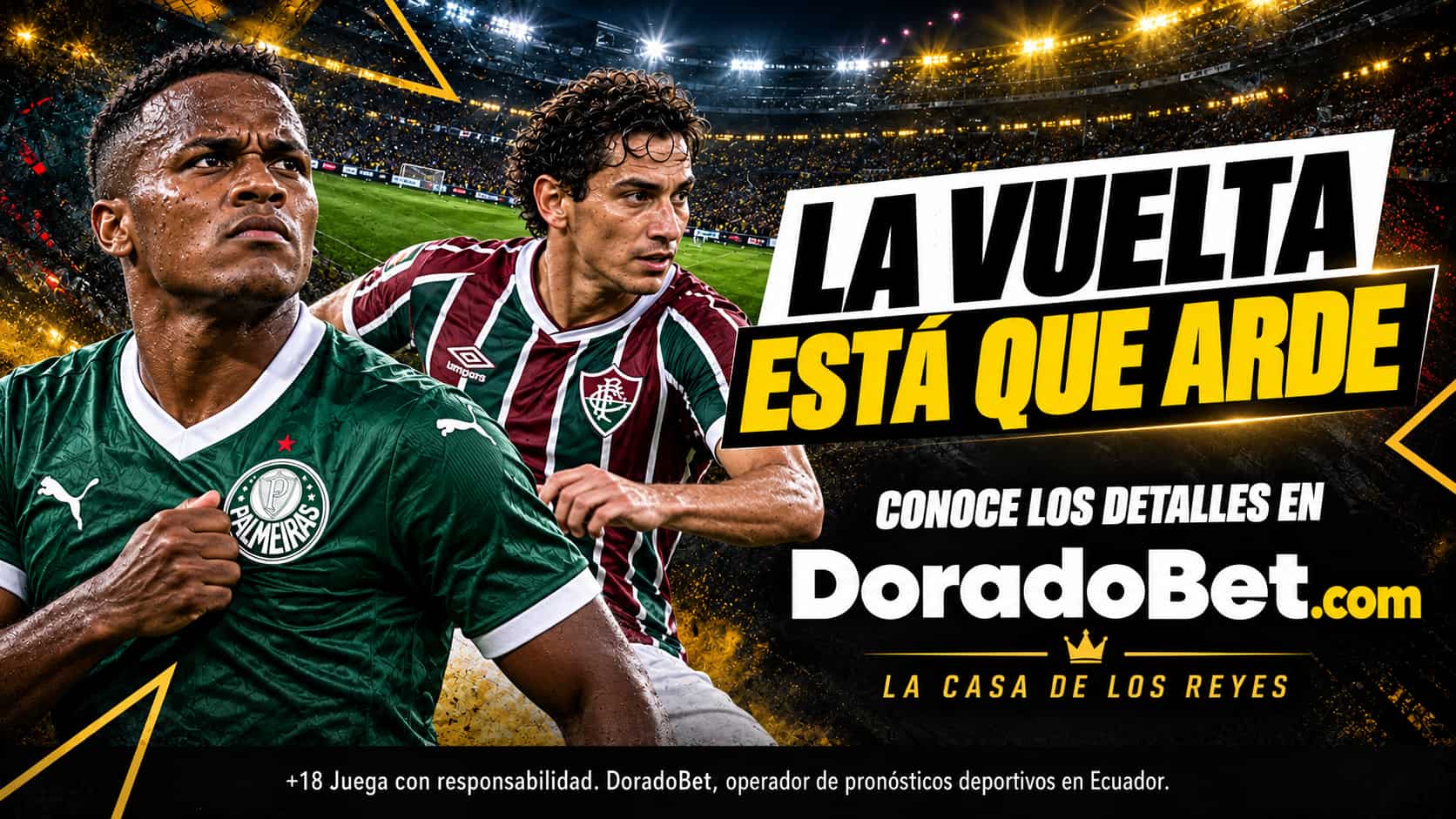 Vive la vuelta de la semifinal de Libertadores, entre equipos estos equipos brasileros, en Doradobet,